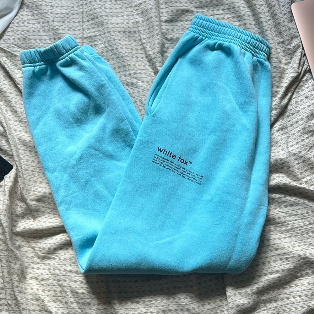 Blue White fix joggers worn maybe once size S baggy oversized fit​